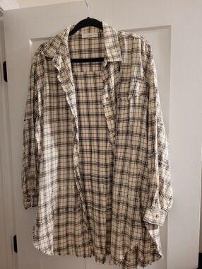 Talulah Plaid Tunic Top